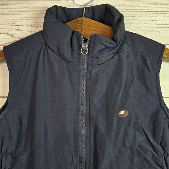 Vintage Union Bay Puffer Blue Y2K Utility Vest Size Small - Picture 2 of 9